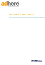 Users Guide to Adhesives
