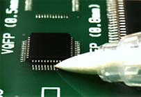 Flux pen tip