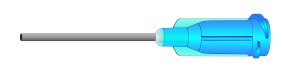 1" Blunt end stainless steel dispensing tip