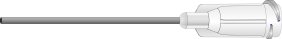 1 1/2" Blunt end stainless steel dispensing tip