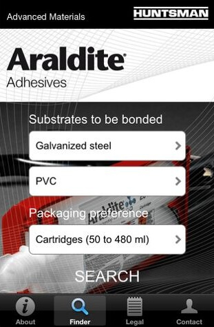 Araldite Adhesives App – help for adhesive choice