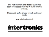 PCB rework and repair