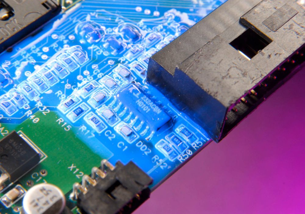 Advanced DYMAX dual-cure conformal coating from Intertronics