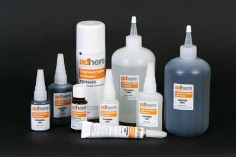 Our range of adhere cyanoacrylate adhesives
