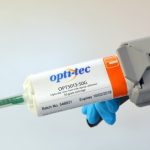 Water white optically clear epoxy adhesive for strong bonds and fast cures