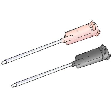 PTFE lined dispensing tips