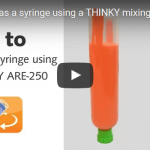How to degas a syringe using a THINKY ARE-250 mixing and degassing machine