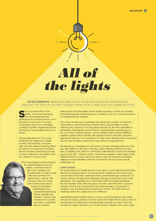 All of the lights - Medical Plastics News Issue 51