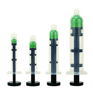 Set of manual syringe plungers