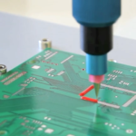 preeflow applying conductive material to PCB