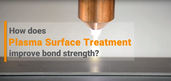 How does plasma surface treatment improve bond strength