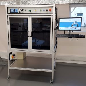 bespoke robotic enclosure with uv blocking windows