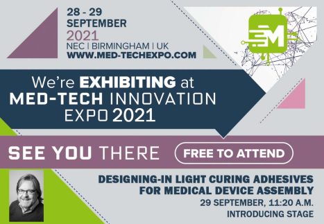 We're exhibiting and speaking at Med-Tech Innovation Expo - click here to register