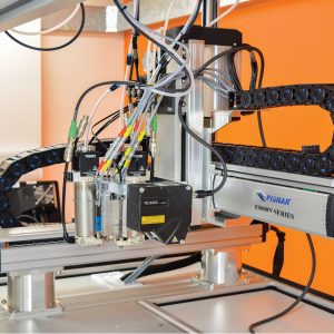 Fisnar F9000 robot archytas series in enclosure