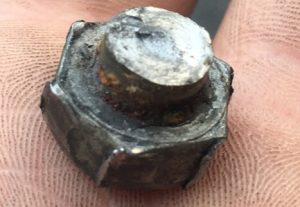sheared off bolt head
