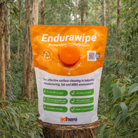 Endurawipes shown here in a forest of eucalyptus - as the wipes are made from the plant.